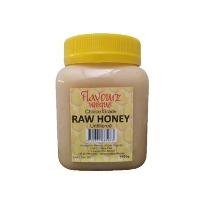 Raw choice grade honey packed in 500 grams container. This honey is whiteish and smooth like butter.